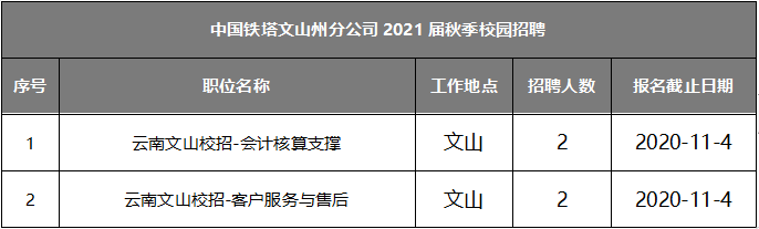八险二金!福利优厚!文山这家国企招人啦~